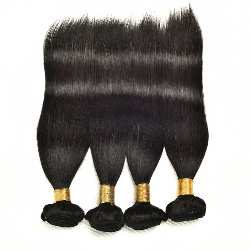 Cabelo humano da Virgem Brasileira de Yirubeauty Cabelo Indiano da Malásia Cabelo liso 1 Peça/LOTO Extensões de cabelo Um pacote duplo duplo