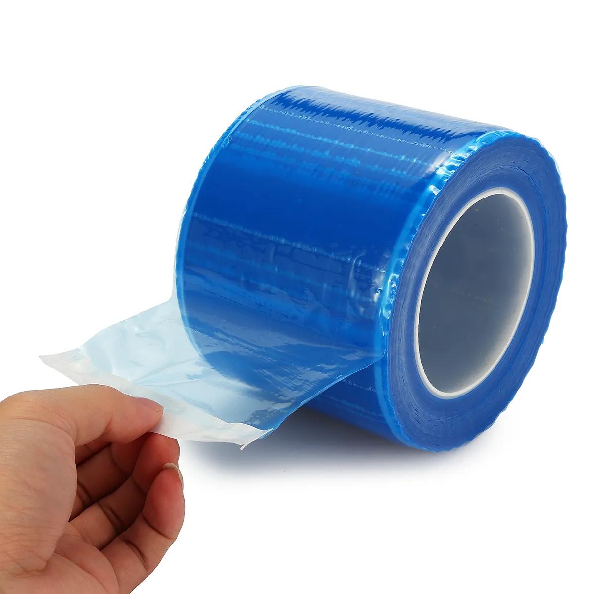 Dental Protective PE Disponible Preservative Barrier Film Strips 1200 Sheets Plastic Film Wrap Dental Sleeve Protect Blue och Clea2387