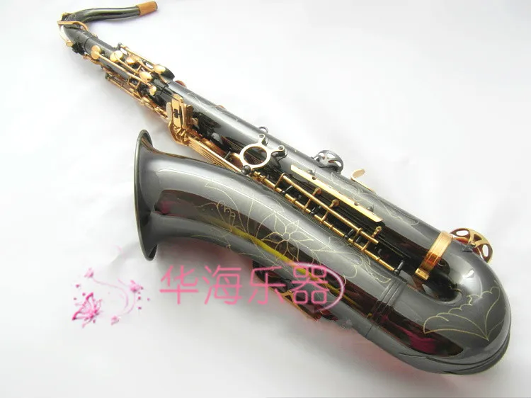 Nouveau japonais SUZUKI Bb Tone Tenor Saxophone Performance professionnelle Instruments de musique Sax en laiton noir nickel or avec étui, embout