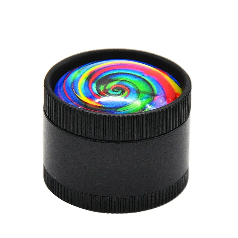 Newest Colorful Pattern Grinder Accessories Pollen Presser Hand Zinc Alloy New Unique Design Easy To Carry Clean High Quality Smoking Pipes