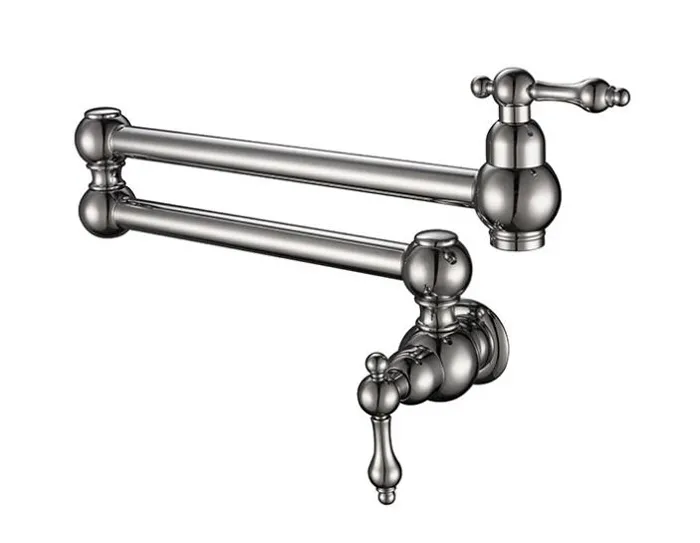 Mässing Koppar Material 360 Roterande kök Kran Kall Bibcock Tap Svart / Borstat Nickel / Chrome Endast Hand Fälls Endast Kall Faucet SF978