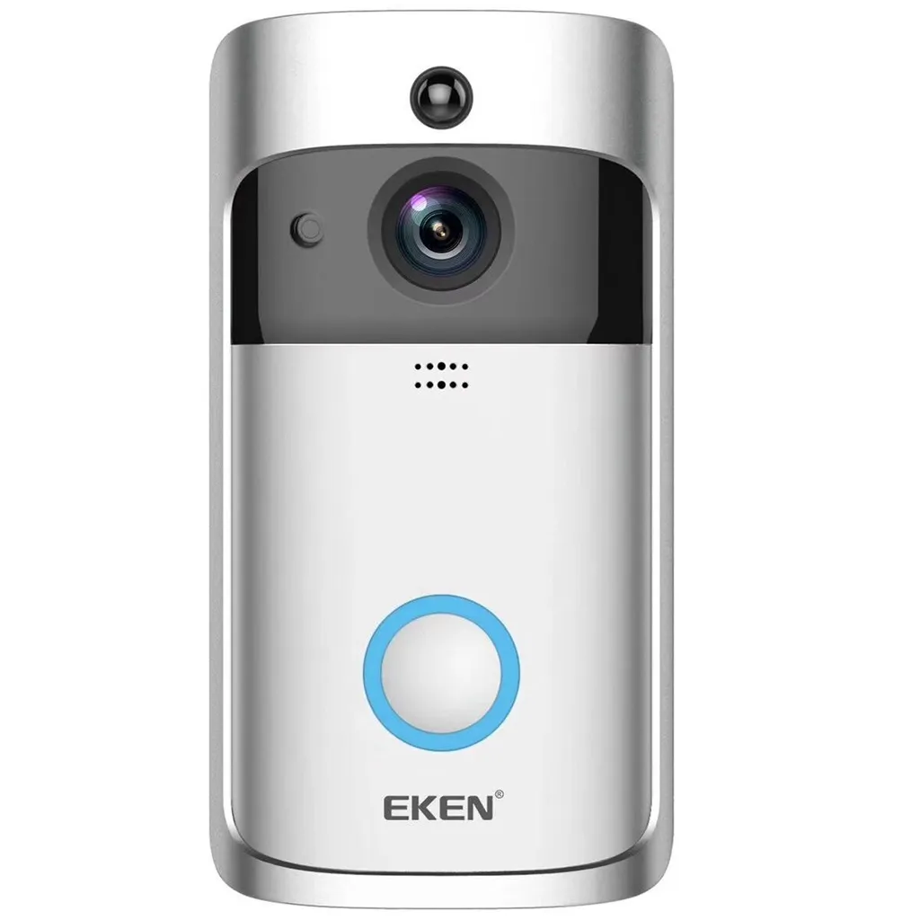 Eken Home Video Wireless Boorbell 2 720P HD WiFi فيديو في الوقت الحقيقي اتجاهين الصوت للرؤية الليلية PIR كشف الحركة مع أجراس