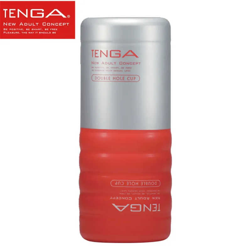 TENGA Double Hole Cup Simulierte Vagina Masturbatoren Cup Saugen Realistische Pussy Vigina Anus Sex Toy Shop Produkt für Männer Y18103105