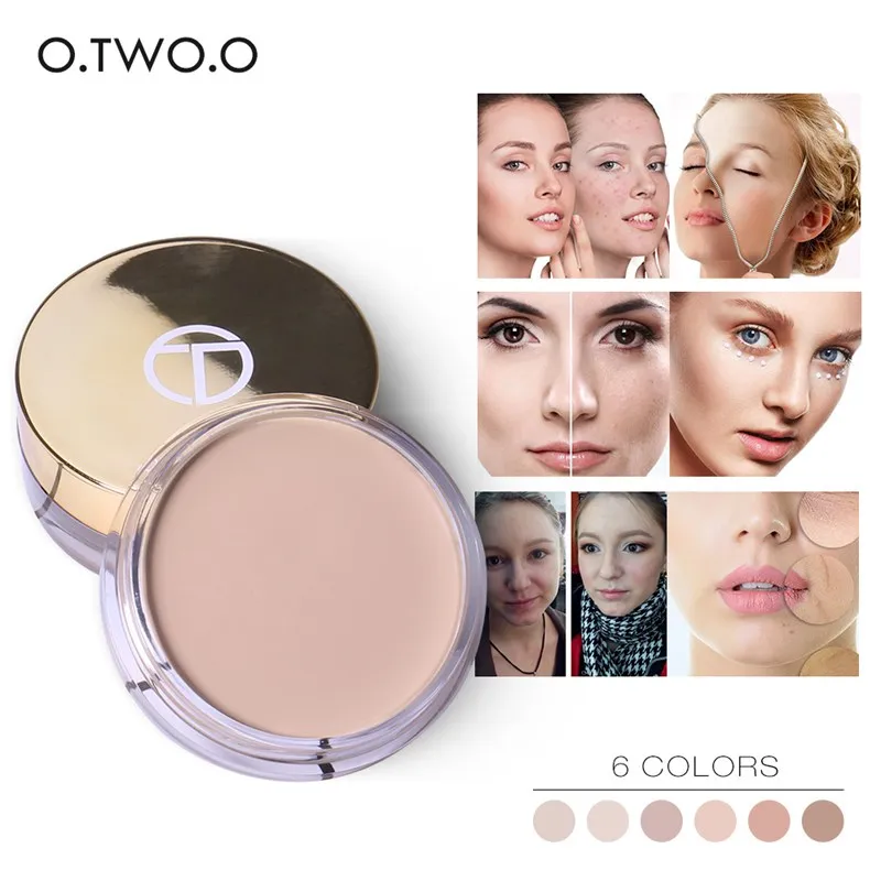 O.Two.o Copa Full Cream Cream Makeup Makeup Capa de PORE RUGULA Fundação Base de controle de óleo de controle de óleo duradouro