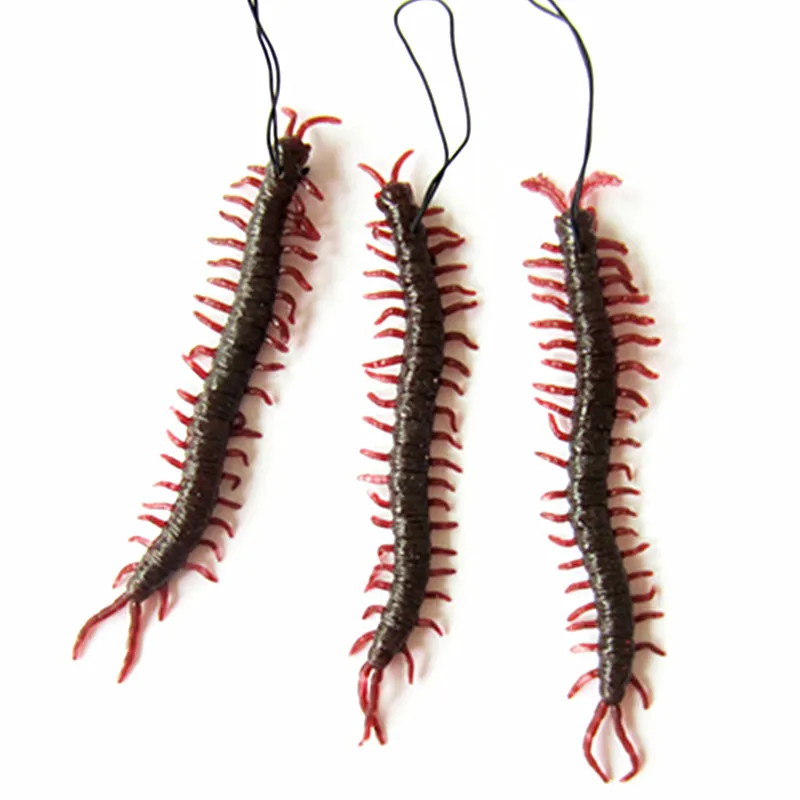 Darmowa Wysyłka 3 Emulacja Centipede 16cm Miękkie Klej Trudne Zabawki Fałszywe Centipede Terror Straszny Męczaki zaskoczył rekwizyty całej osoby