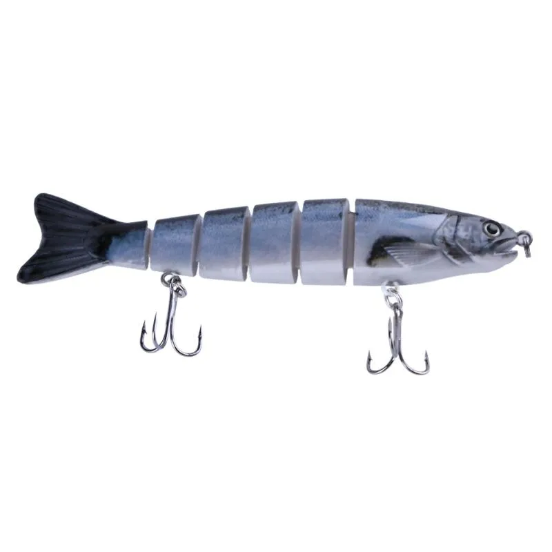 12cm 22g 낚시 Wobblers 실물 낚시 루어 6 세그먼트 Swimbait 크랭크 베이트 인공 미끼 Isca 인공 미끼 낚시 태클