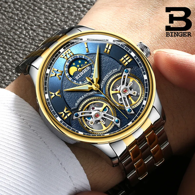 Binger tourbillon discount automatic watch