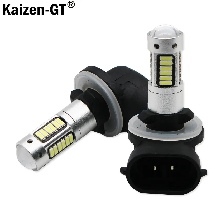 Kaizen H27 880 881 Lampadina a LED per auto H27W/2 H27W2 Fendinebbia automatica DRL 780Lm 12V 881 Lampadine a LED Guida luce di marcia diurna, 12V