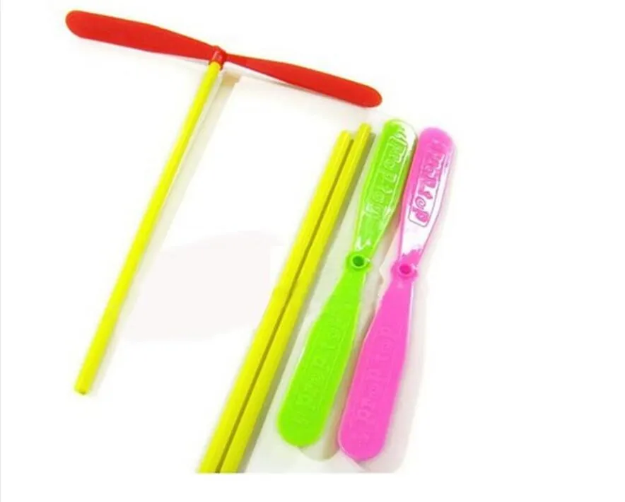 Novelty Classic Plastic Bamboo Dragonfly Propeller Outdoor Sport Toy Kids Children Gift Flying Multicolor Random Color4279683