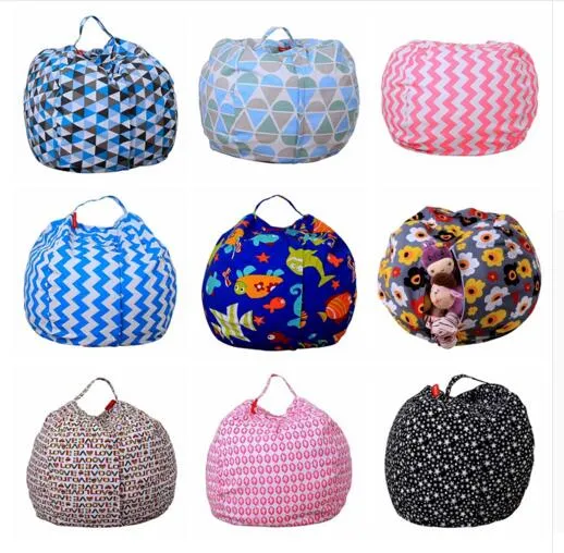 Детские сумки для хранения бобов плюшевые игрушки 43 цвета фанатов стул спальня фаршированные животные коврики портативные одежды хранения сумки DHL бесплатная доставка