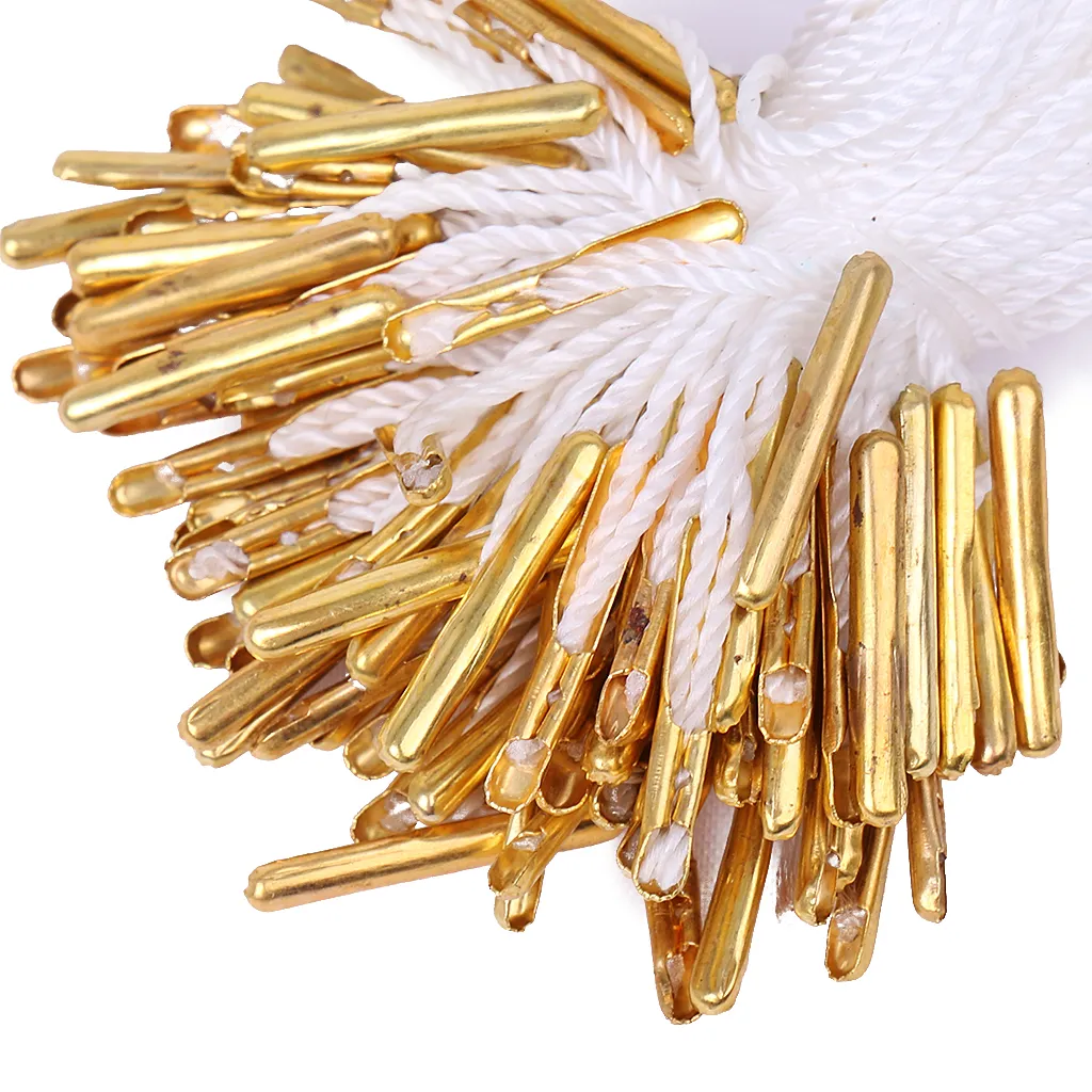 1000 pièces 10 5cm chaîne d'étiquette volante blanche avec goupille de sécurité en laiton doré bon pour vêtement3317