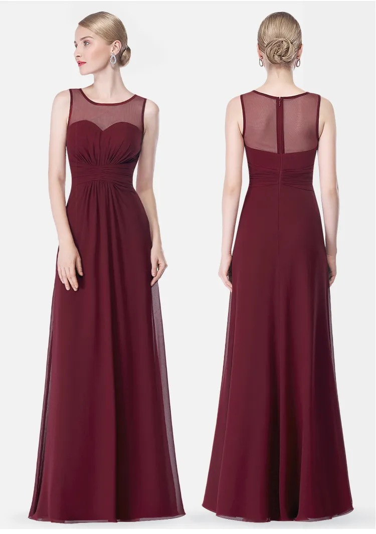 bridesmaid dresses empire waist chiffon LP323 Fabulous Burgundy Bridesmaid Dress Fishtail Women Wedding Party –  Siaoryne