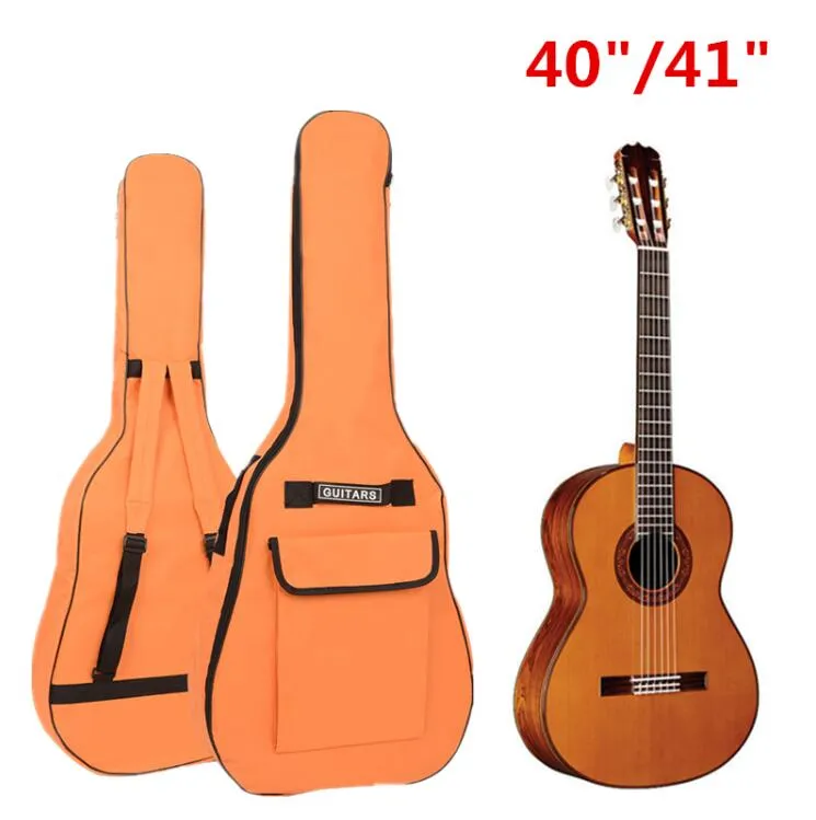 40 /41 Inch Guitar Bag Oxford Fabric Acoustic Guitar Gig Bag Soft Case Double Shoulder Straps Padded Guitar Waterproof Backpack