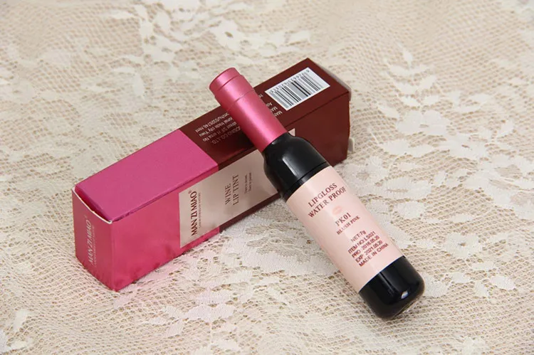 Nouvelle Arrivée Rouge Bouteille De Vin Mat Teinte À Lèvres Brillant À Lèvres Étanche Longue Durée Lipgloss Hydrater Teinte À Lèvres Cosmétique Liquide Rouge À Lèvres 6 Couleurs