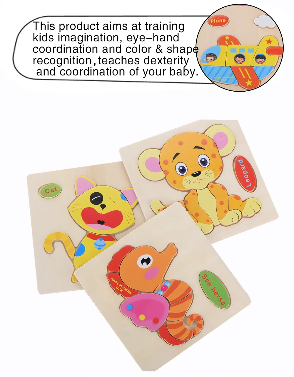 28 Styles Learning Education Education Wooden Toys Cards 3D Puzzle Kids Presente Cérebro de Cérebro de Cartoon Animal Puzzles de madeira Toy Children Educati2760658