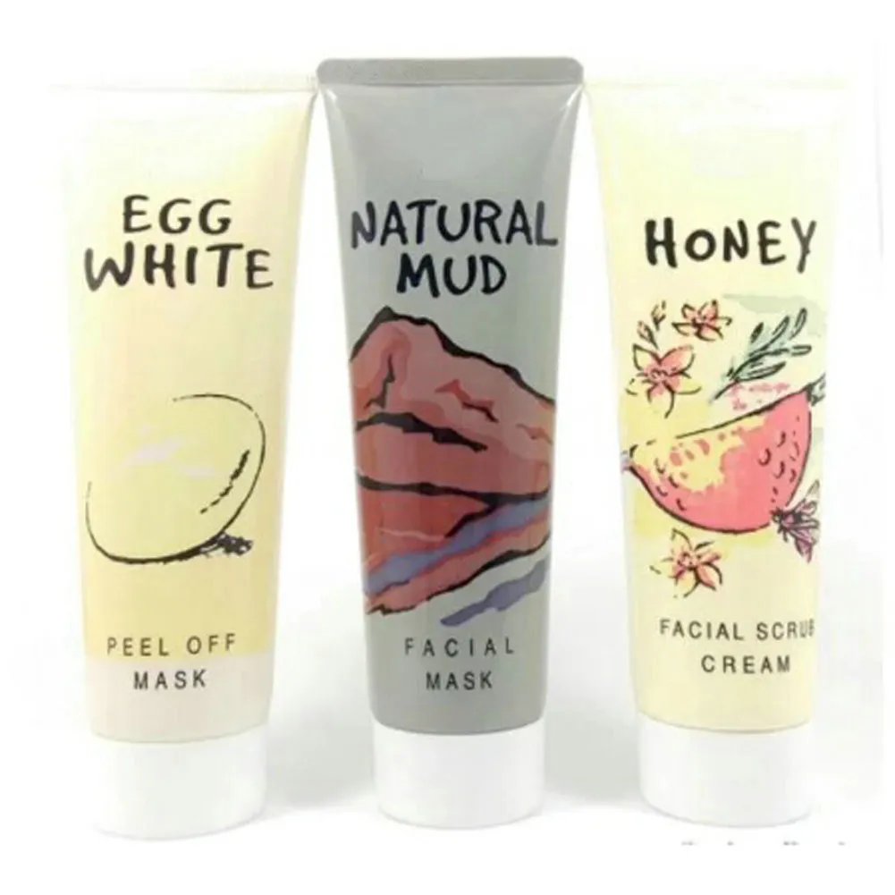 Eggs White Peel Off Mask Anti-blackhead Acne Face Poreless Mask Blackhead Remover Shrink Pores Whitening Peel-off Mask