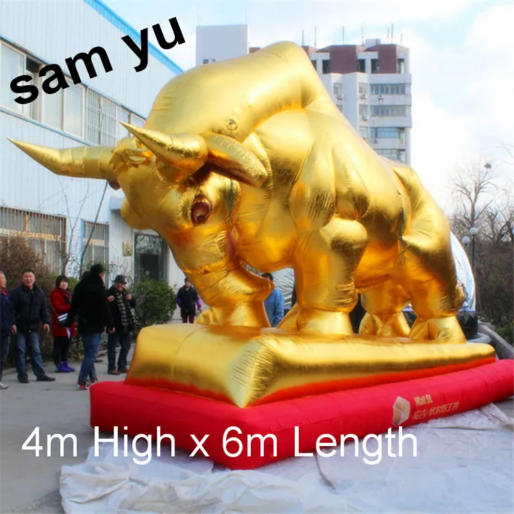 Wholesale Factory Price Customized Inflatable Bull With Blower Giant