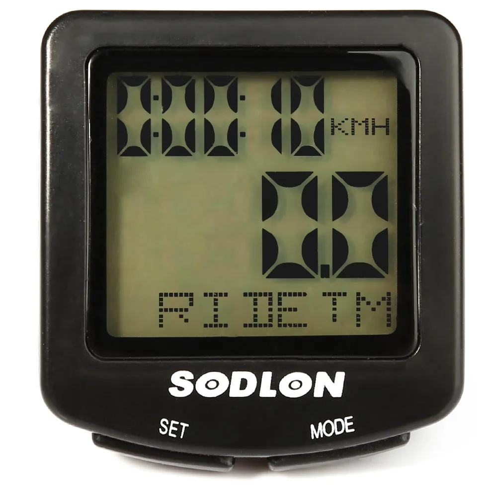 Sodlon SD - 571 Polyvalent 30 Fonctions LCD Rétroéclairage Ordinateur De Vélo Résistant À L'eau Vélo Odomètre Compteur De Vitesse meilleur choix pour vélo
