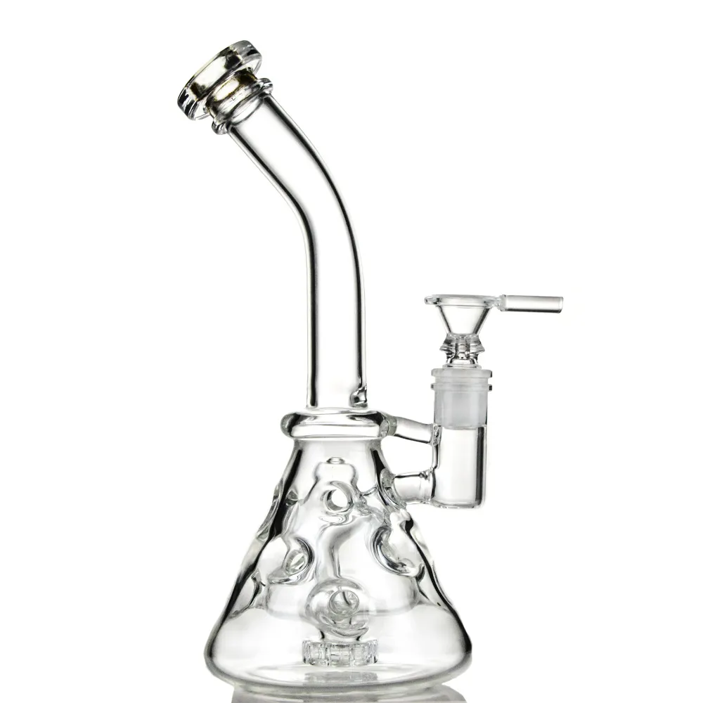 9 inch Zwitserse perc fab eibeaker waterharen glazen bong douchekop perc percolator DAB RUG Recycler bongs olierigs dabber waterleidingen duidelijke waterpijp