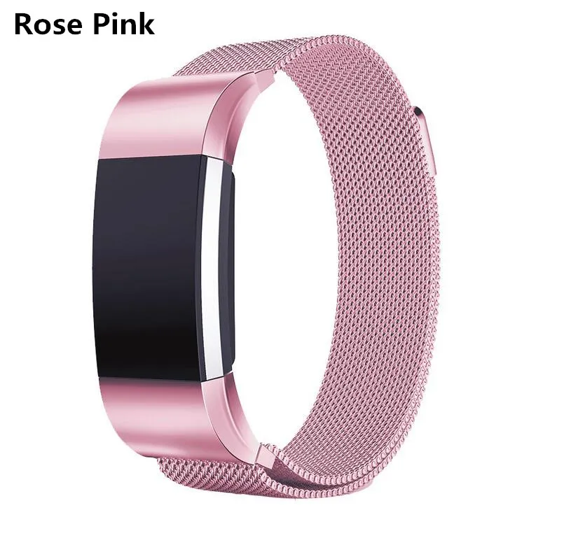 10 ألوان جديدة لشحن Fitbit 2 شريط مغناطيسي ميلانز حلقة Milanese Bracelet Bracelet Bracelet for Fitbit Charge2 STRAP8481450