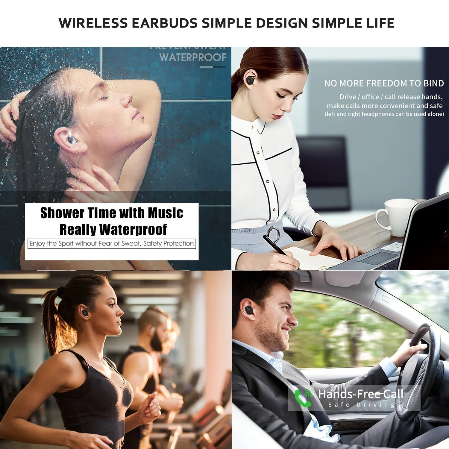 S2 Binaural Mini Draagbare Twins Bluetooth Stereo Draadloze oortelefoons Ingebouwde MIC-oordopjes met 850mAh batterij voor smartphones