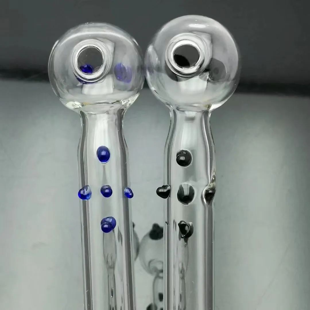 Pentola vetri con bocca piatta Accessori bong in vetro all'ingrosso Fumo di pipa ad acqua in vetro