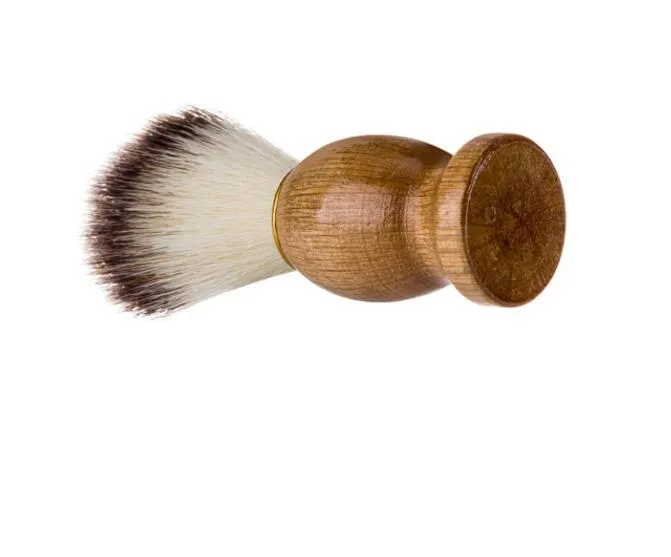 Превосходное парикмахерское салоновое бритье щетка черная ручка для лица Блэро Борода Очистка мужчин, бреящие инструменты для очистки щетки для бритвы CCA777139170