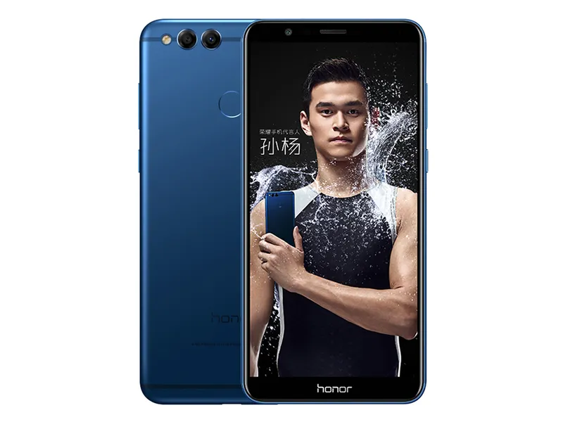 Huawei Original Honor 7x 4GB RAM 32 Go / 64 Go / 128 Go Rom 4G LTE Mobile Kirin 659 Octa Core Android 5.93 "16,0MP OTA Smart Cell Téléphone Nouveau 32 Go / 6/128 Go