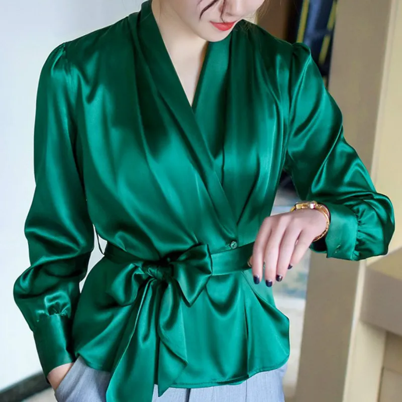 Blusas elegantes cheap en seda 2018