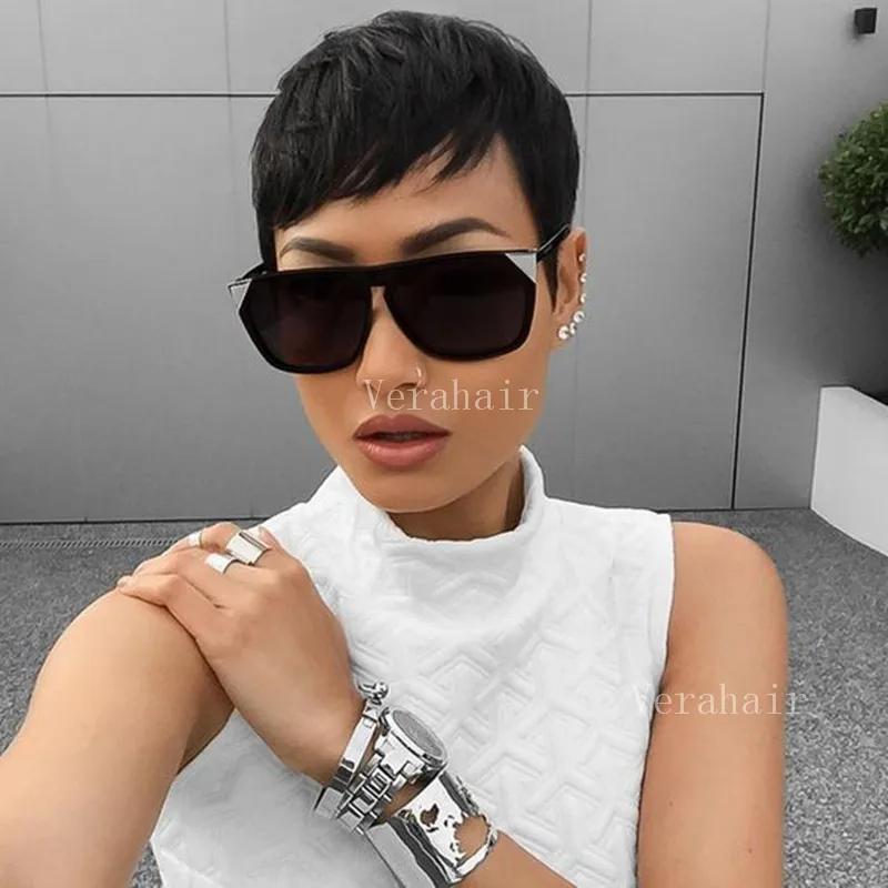 Short bob wigs For Black Women ShortCut Human Hair Wig BrazilianHair LaceWig With Bangs HumanHair Pixie Wigs