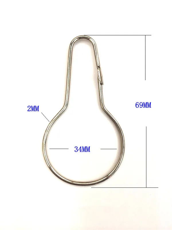 Hohe Qualität 5000 teile/los Neue Gute Dusche Bad Badezimmer Vorhang Ringe Clip Easy Glide Haken T2I097