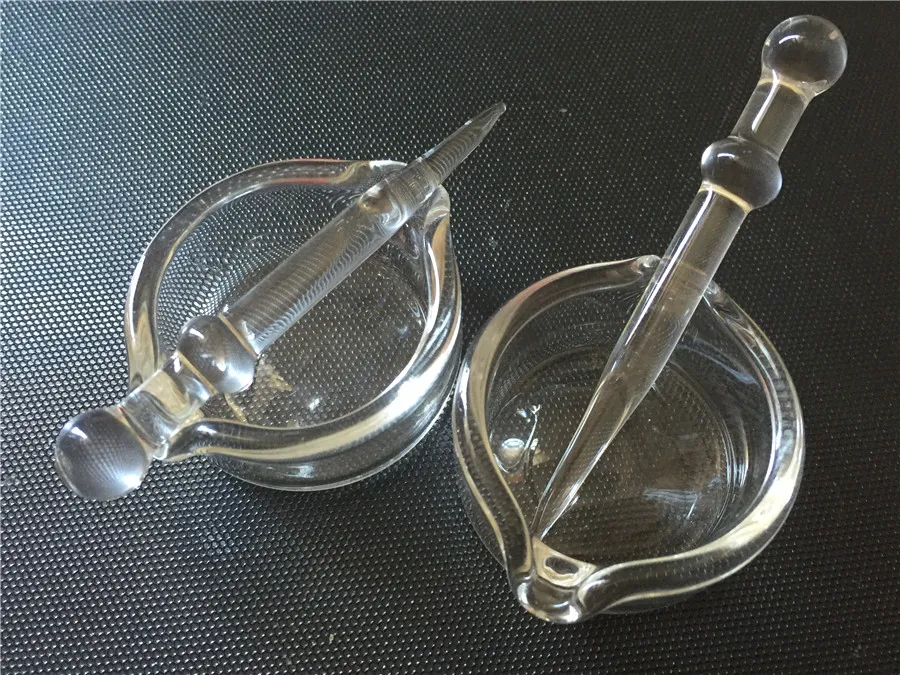 En gros pas cher Verre Plat Cire Conteneur Anneau D'huile Cendrier Dabber DabTool Ensemble Pour Bubber Paille Pipe Bong