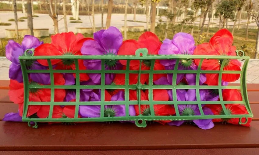 Konstgjord båge blomma rad bord löpare centerpieces sträng för bröllopsfest väg citerade blommor dekoration moq på 12 st