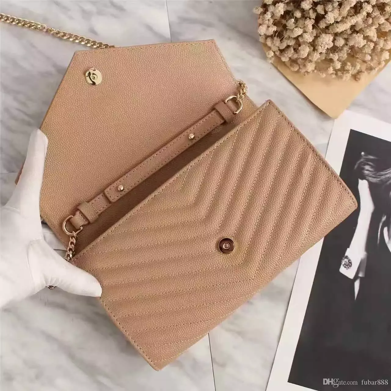 Venta caliente El más nuevo estilo Bolsos de moda clásica bolso de mujer Bolsos de hombro Señora Cadenas pequeñas Totes bolsos de mano con bolsa de polvo Envío gratis