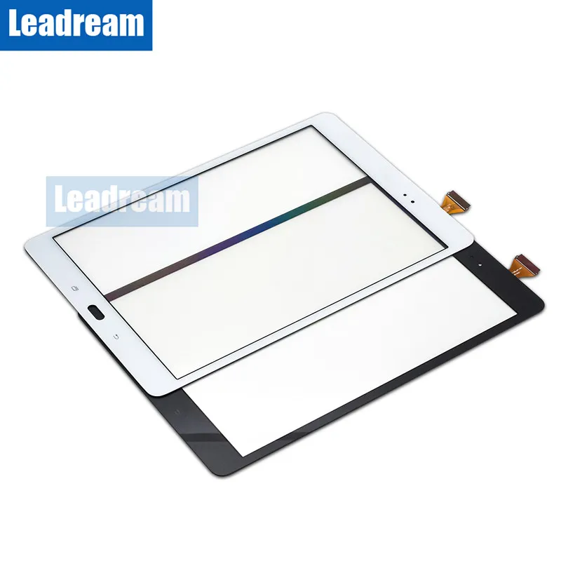 Tablet PC Touch Screen Digitizer Vetro Lens con nastro Samsung Galaxy Tab A 9.7 T550 DHL libero