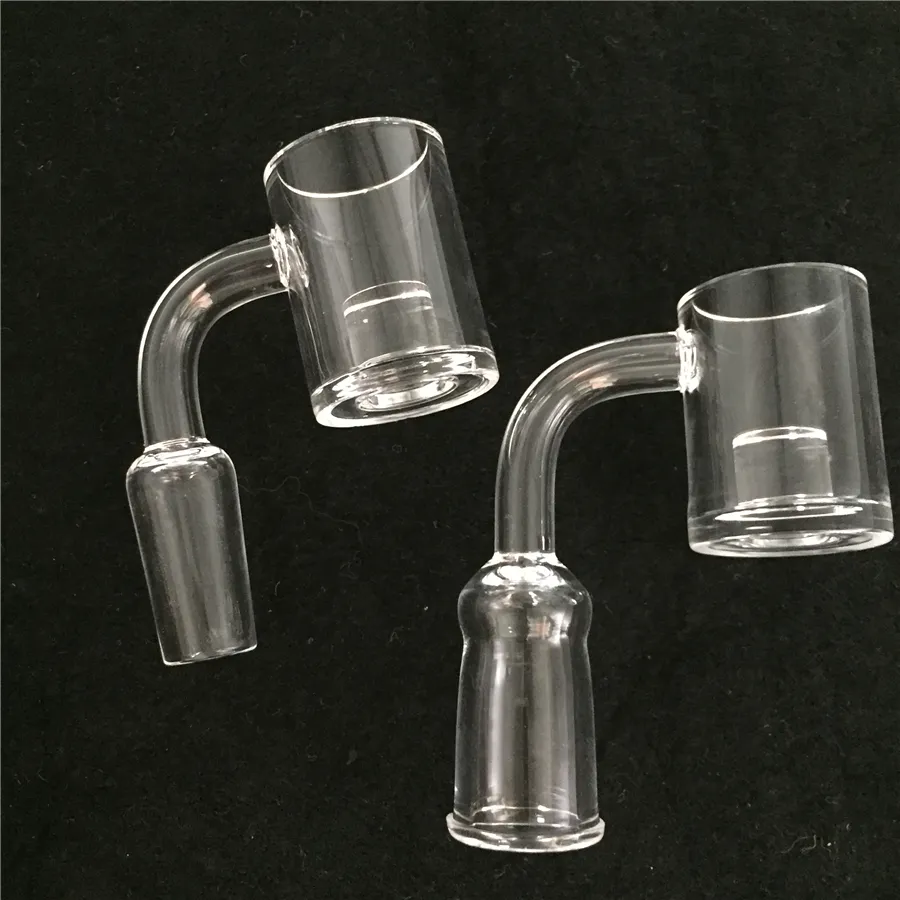 4MM Core Reactor Quartz Trough XL Banger Nail With Glass Carb Cap Female Male 10mm 14mm 18mm Joint For Glass Oil Rigs Glass Bongs
