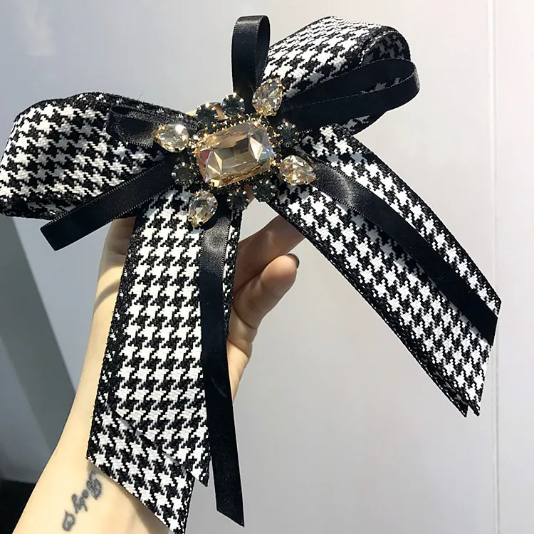 Fashion Parts Bow Brooches Pins Ribbon Trendy Broches Jewelry Bowknot Brooch Vintage Collar Pin Corsage Shirt Dress Jewelry Necktie