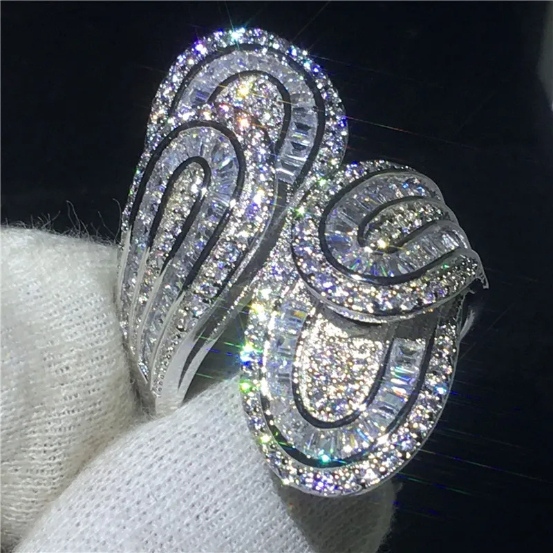 90% Rabatt auf Luxus Kreuz Ring 925 Sterling Silber T-Form 5A Cz Engagement Ehering Ring für Frauen Braut Finger Schmuck