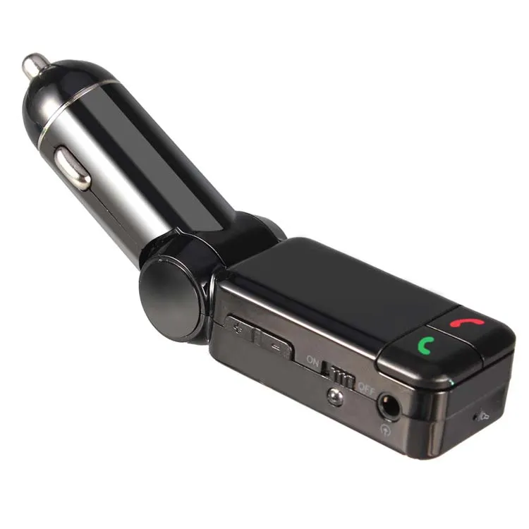 BC06 차량용 충전기 블루투스 FM 송신기 듀얼 USB 포트 차량용 블루투스 수신기 MP3 플레이어와 블루투스 핸즈프리 통화