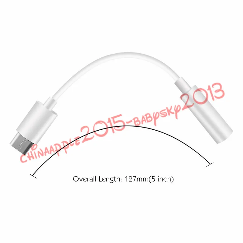 Type-C To Standard 3.5mm cables female Audio Jacket Type C USB For Nexus 5X 6P for samsung galaxy s8 htc lg g5 etc mobile phone