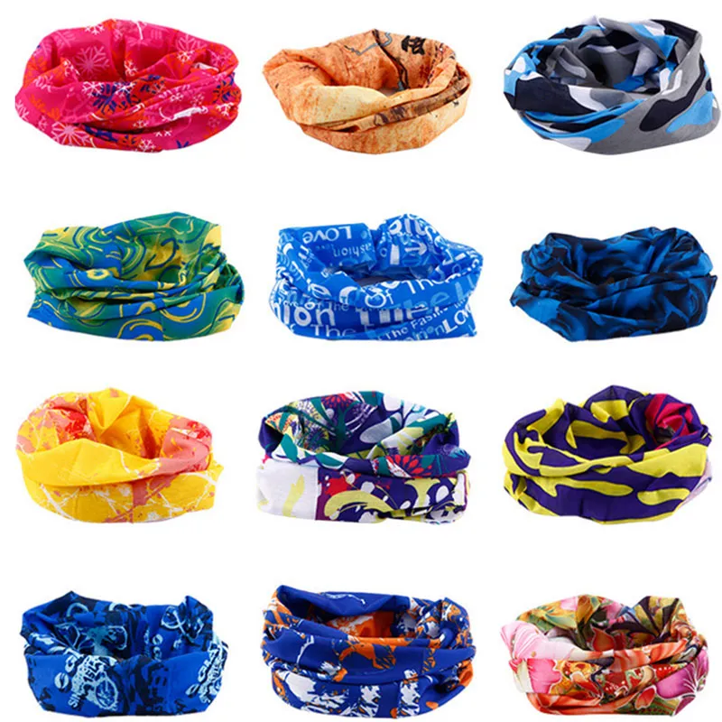 Multi cores bandana tube cachecol cabeça rosto máscara pescoço gaiter headwear headwear beanie