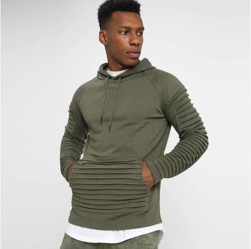 Men Hoodie Casual Slim Hooded Coats For Male Skinny Sweatshirt