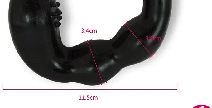 C-type G-Point Prostate Massager U-vormige Achter Court Trillings Orgasm Masturbatie-apparaat