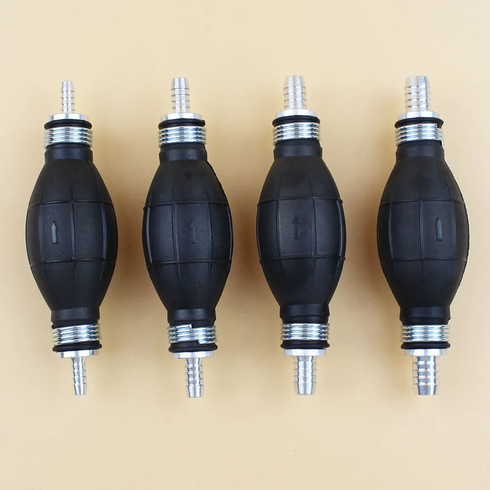 6/8/10/12MM Rubber & Aluminum Fuel Pump Line Hand Primer Bulb Gas Petrol Fuel Hand Pump For Car Boat Marine Outboard