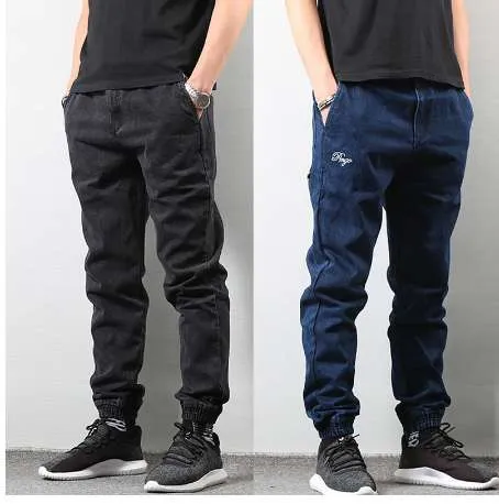 Pantalones para hombre de estilo Pantalones estilo punk pantalón Streetwear de azul