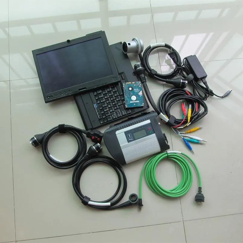 Skaner MB C4 Star SD Diagnostic Tool z laptopem x200t twardy ekran dotykowy HDD 320GB