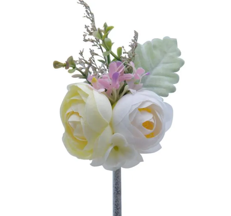 2018 Mori retro novia muñeca flor cinta flor decoración caja de regalo simulación flor