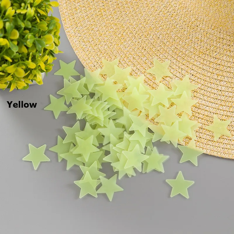 3D stars glow in the dark Luminous Wall Stickers for Kids Room Home Decor Decal Wallpaper Decorative Special Festivel