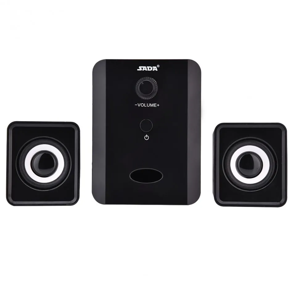 SADA D-2012 USB Wired Wired Combonty Speaker Mini Bass Stereo Speaker Music Player Suboofer for Cellphoneラップトップ