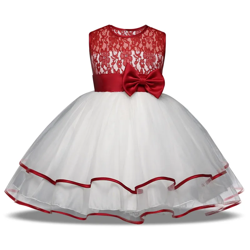 Retail kids New Style Flower Girls Dress Summer Baby Girl For Wedding Girls Party Dress Beautiful Princess Dress for Girl3385922